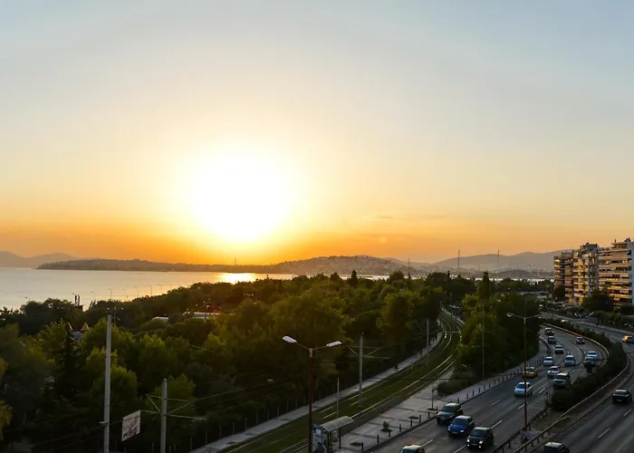 Athenian Riviera Beach Front Apartment 2 Minutes From Tram Stop